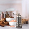 Black Pepper and Spice Grinder, Manual Pepper Mill with Handle - CRYSTALIA GLASS